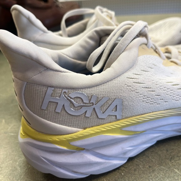 Hoka Women's Athletic Shoes - Cream and Yellow - Picture 8 of 9